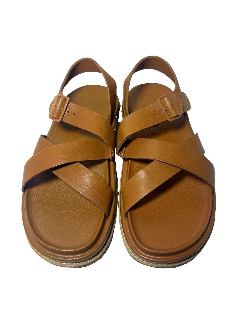 Chaco Women’s Brown Leather Strappy Buckle Sandals US 8 EU 39 UK 6